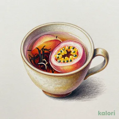 Pompadour Rooibos Peach & Passion Fruit Tea (10 Bags)