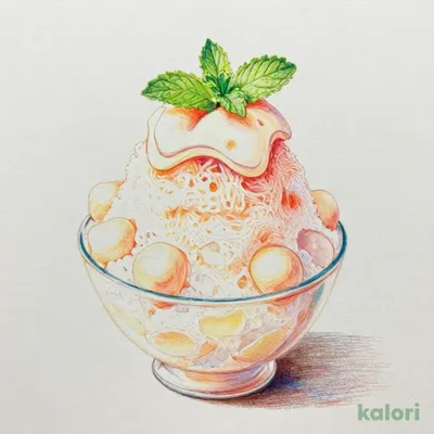 Frozen White Peach Ice Treat, 100g