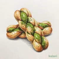 Matcha Kinako Nejiri (Matcha Soybean Flour Twists), 130g