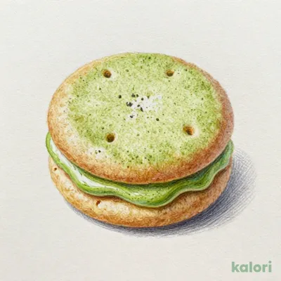 Soy Milk Biscuits, Uji Matcha Cream, 7 pcs