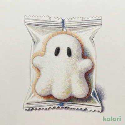 Halloween Ghost Cotton Candy with Ribbon
