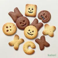 ディズニーキャラクター ハロウィンビスケット プレーン＆ココア 48g【ハロウィン】