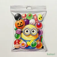 ハロウィン コンフェクショナリージッパーバッグ ミニオン 54g【ハロウィン】