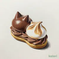 オンラインストア限定 オールハーツ・カンパニー にゃんともおいしいダックワーズ(チョコ) 1p【賞味期限:2027/1/3】