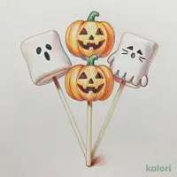 ハロウィンマシュマロ ロリポップ 1個【ハロウィン】