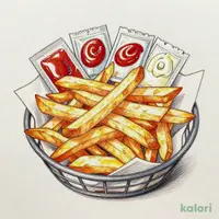 山盛りフライドポテト