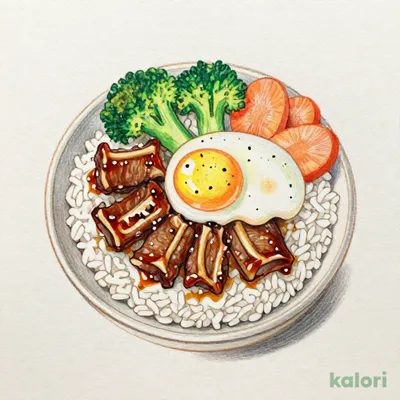 牛カルビ温玉釜飯