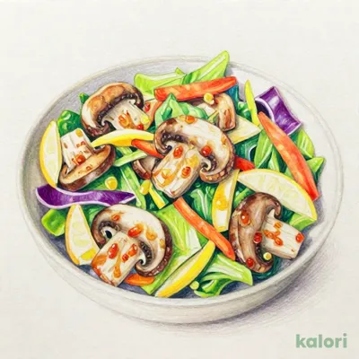 ≪前菜バイキング≫焼ききのこと旬野菜の柚子マリネサラダ