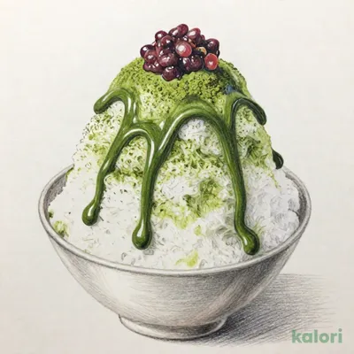 ぎをん椿庵　夏期間限定　濃抹茶のかき氷