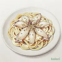 ぎをん椿庵 夏期間限定 97やわらか紋甲いかと白ごまの冷製豆乳クリームソース