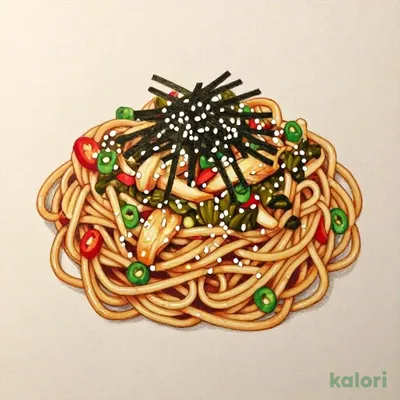 高菜と鶏肉のピリ辛パスタ