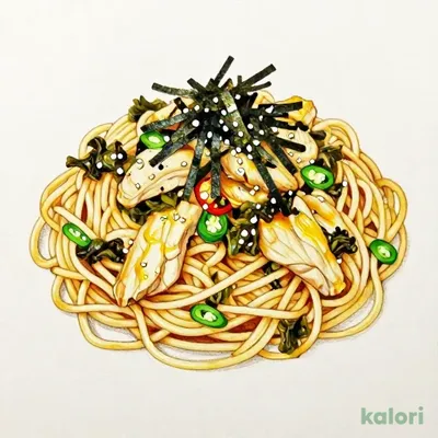 【大盛】高菜と鶏肉のピリ辛パスタ