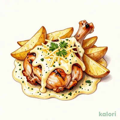 Shinanocho Store Limited: Rich Gorgonzola Cheese Baked Chicken Neck and Potato