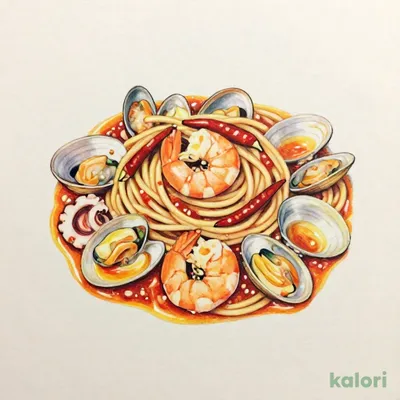 Spicy Seafood Tomato Peperoncino Pasta