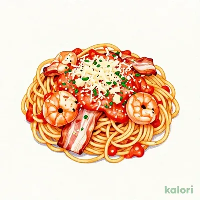 Large Plump Shrimp and Bacon Tomato Cream