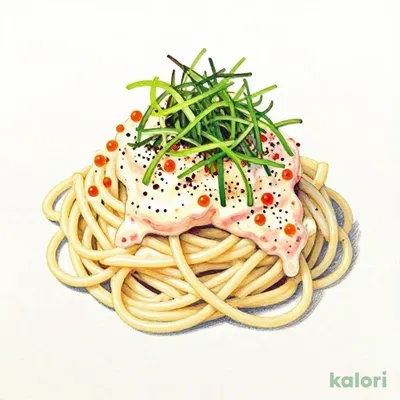 Large Rich Cream Pasta with Crunchy Cod Roe