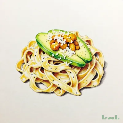 15 (Fettuccine) Rich Uni Cream Pasta with Sea Urchin and Parmesan Cheese