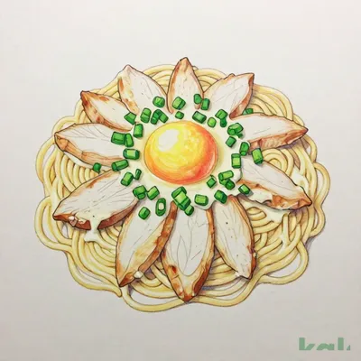 Large Sakurahime Chicken Japanese-style Carbonara