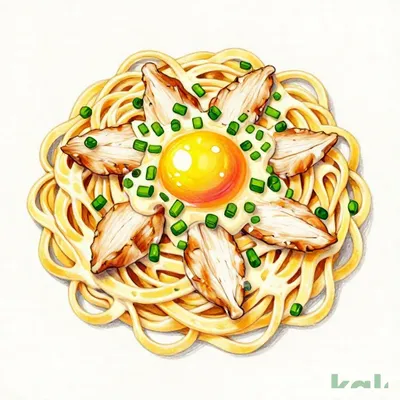 19 (Fettuccine) Large Sakurahime Chicken Japanese-style Carbonara