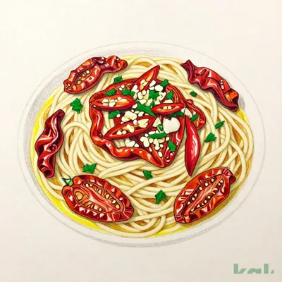 Large Spicy Peperoncino with Semi-dried Tomatoes