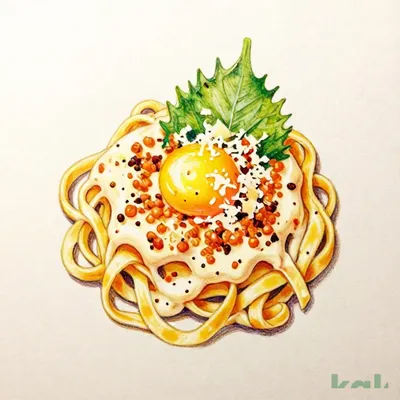 ３８（フィットチーネ）たらこ明太カルボ