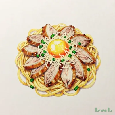 51 (Fettuccine) Roasted Duck Japanese-style Carbonara