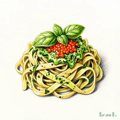 52 (Fettuccine) [Large] Cod Roe and Mentaiko Genovese