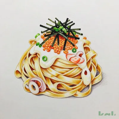 ５３（フィットチーネ）【大盛】魚介のたらこうにクリームパスタ