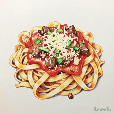 ６１（フィットチーネ）柔らか牛もも肉のボロネーゼ