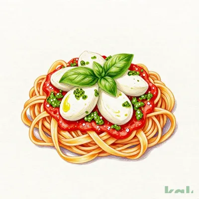 Shinanocho Store Limited 63 (Fettuccine) Large Fresh Mozzarella Cheese Tomato Sauce