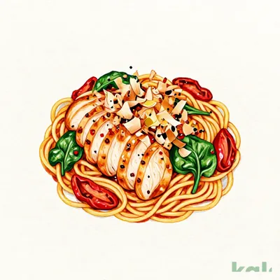 Peperoncino with Sakura Hime Chicken and Spinach