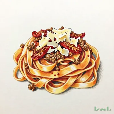 85 (Fettuccine) Bolognese with Semi-Dried Tomatoes and Pecorino Cheese
