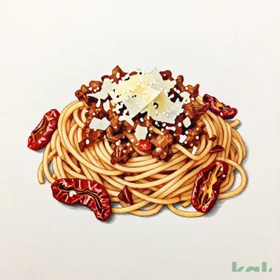 Large Bolognese with Semi-Dried Tomatoes and Pecorino Cheese