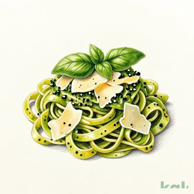 89 (Fettuccine) Genovese with Pecorino