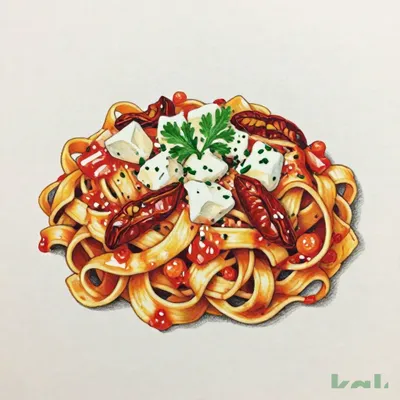 91 (Fettuccine) Large Tomato Cream Sauce with Semi-Dried Tomatoes and Mozzarella