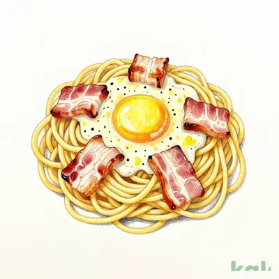 Kids Pasta 301 Carbonara