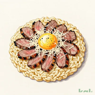 403 [Sharing Size] Roast Beef Carbonara Risotto