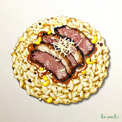 403 [Small Size] Roast Beef Carbonara Risotto