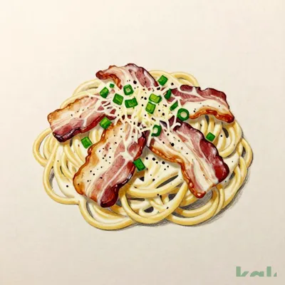 ≪テイクアウト・デリバリー≫１１０厚切りベーコンのクリームパスタ