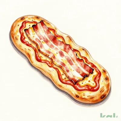 Takeout/Delivery Bacon and Tomato Stick Pizza
