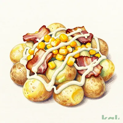 Appetizer Buffet - Bacon Potato Corn (100g)