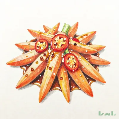 Appetizer Buffet - Spicy Kinpira with Carrots