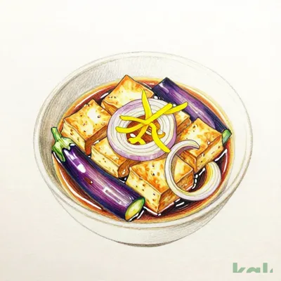 ≪前菜バイキング≫なすと厚揚げの煮びたし柚子風味