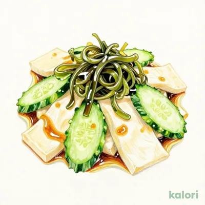 Hiei Yuba, Cucumber, and Seaweed Vinegar Salad