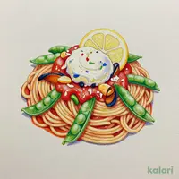 Snap Pea and Seafood Cold Tomato Pasta