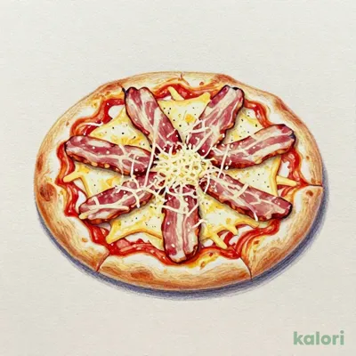 Smoked Cheese and Pancetta Tomato Sauce Pizza