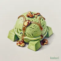 秋期間限定 ハーゲンダッツグリーンティーと抹茶ムース渋皮栗添え