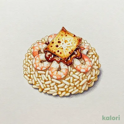 秋期間限定【スモールサイズ】小海老とチーズクロカンのイカスミリゾット　うにソースを添えて