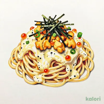 【大盛】”うにといくら”の濃厚うにクリームパスタ
