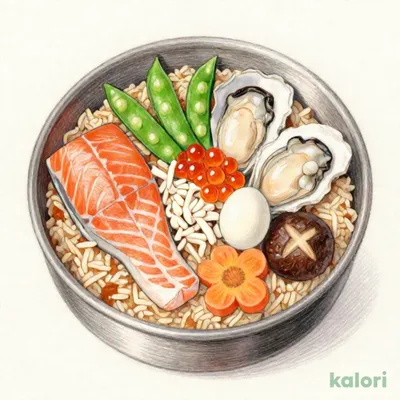 海鮮かき五目釜飯